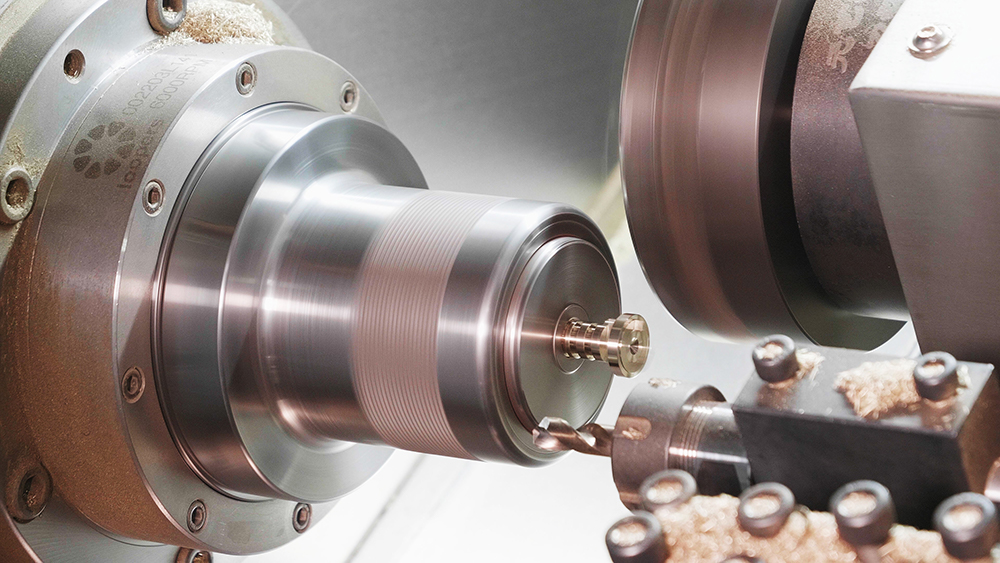 Precision CNC machining operation